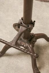 Marco Paul Brown Cast Iron Vintage Industrial Bar Stool - thumbnail 5