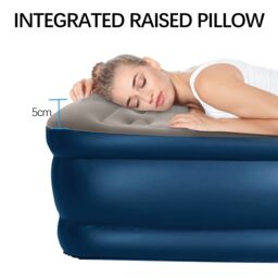 Alivio Inflatable Airbed Mattress with Built-in Electric Pump - Single/Double in Grey - Size: Double - thumbnail 6