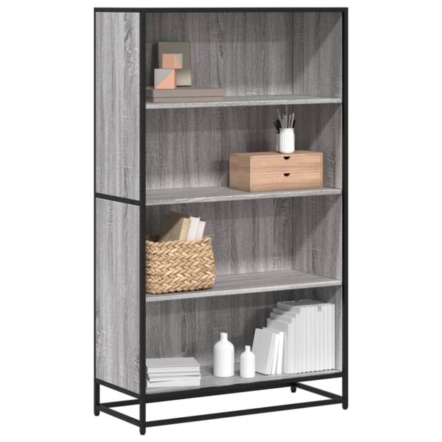 Berkfield Home Bookcase Grey Sonoma 80.5x35x139 cm Engineered Wood - image 1