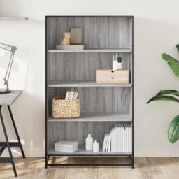 Berkfield Home Bookcase Grey Sonoma 80.5x35x139 cm Engineered Wood - thumbnail 3