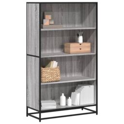 Berkfield Home Bookcase Grey Sonoma 80.5x35x139 cm Engineered Wood - thumbnail 1