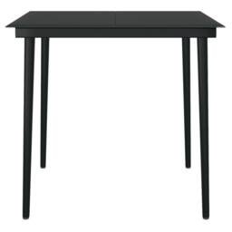 Berkfield Home Decorative 5 Piece Garden Dining Set Brown & Black - thumbnail 6