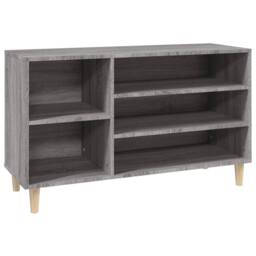 Berkfield Home Shoe Cabinet Grey Sonoma 102x36x60 cm Engineered Wood - Size: 102 x 36 x 60 cm - thumbnail 3