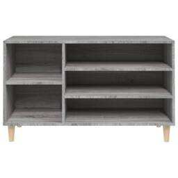 Berkfield Home Shoe Cabinet Grey Sonoma 102x36x60 cm Engineered Wood - Size: 102 x 36 x 60 cm - thumbnail 5