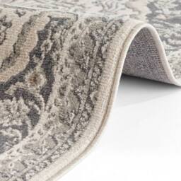 THE RUGS Terrain Designer Shortpile Rug Durable Medallion Polypropylene Rug in Grey - Size: 240 cm x 340 cm - thumbnail 3