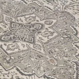 THE RUGS Terrain Designer Shortpile Rug Durable Medallion Polypropylene Rug in Grey - Size: 240 cm x 340 cm - thumbnail 2