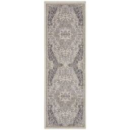 THE RUGS Terrain Designer Shortpile Rug Durable Medallion Polypropylene Rug in Grey - Size: 240 cm x 340 cm - thumbnail 5