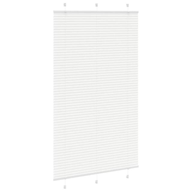 Berkfield Home Pleated Blind White 120x200 cm Fabric Width 119.4 cm Polyester - image 1