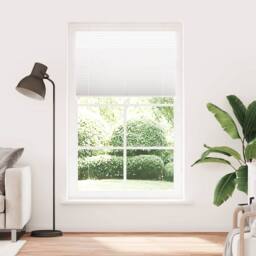 Berkfield Home Pleated Blind White 120x200 cm Fabric Width 119.4 cm Polyester - thumbnail 3