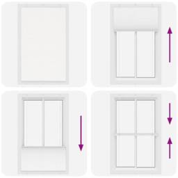 Berkfield Home Pleated Blind White 120x200 cm Fabric Width 119.4 cm Polyester - thumbnail 7