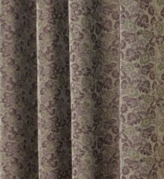 Homescapes Vintage Floral Jacquard Curtain Tie Back Pair in Purple - thumbnail 6