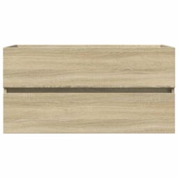 Berkfield Home 2 Piece Bathroom Furniture Set Ceramic & Engineered Wood in Brown - thumbnail 5