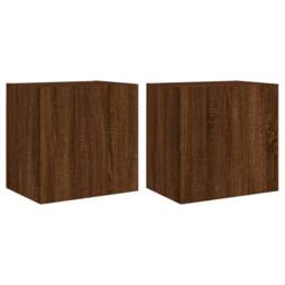 Berkfield Home TV Wall Cabinets 2 pcs Brown Oak 40.5x30x40 cm Engineered Wood - thumbnail 3