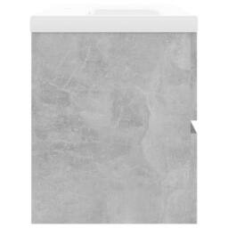 Berkfield Home Sink Cabinet with Built-in Basin Concrete Grey Engineered Wood - thumbnail 7