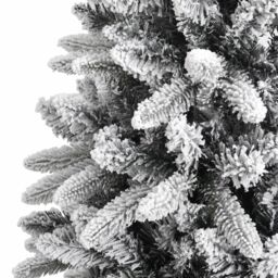 Berkfield Home Artificial Christmas Tree with Flocked Snow 120 cm PVC&PE in White - thumbnail 5