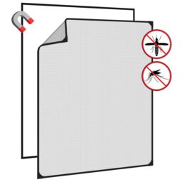 Berkfield Home Magnetic Insect Screen for Windows Anthracite 100x120 cm in Black - thumbnail 4