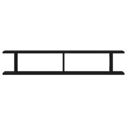 Berkfield Home Wall Shelves 2 pcs Black Oak 105x18x20 cm Engineered Wood - Size: 105 x 18 x 20 cm - thumbnail 6