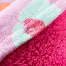 OHS Leopard Sherpa Fleece Reversible Duvet Cover Set with Pillowcase in Lilac - Size: Double - thumbnail 4