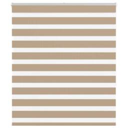 Berkfield Home Elegant Zebra Blind Sand Brown 120x150 cm Fabric Width 115.9 cm P - thumbnail 2