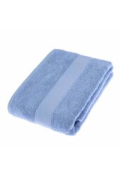 Homescapes 500 GSM Turkish Cotton Towel Soft, Absorbent & Quick-Drying in Light Blue - Size: Bath Sheet - thumbnail 6