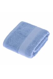 Homescapes 500 GSM Turkish Cotton Towel Soft, Absorbent & Quick-Drying in Light Blue - Size: Bath Sheet - thumbnail 4