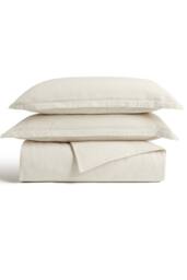 CHRISTY Flannel Marl Super Soft Brushed Cotton Duvet Sets in Beige - Size: Single - thumbnail 2