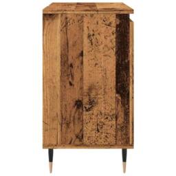 Berkfield Home Durable Bathroom Cabinet Old Wood 58x33x60 cm Engineered Wood in Brown - Size: 58 x 33 x 60 cm - thumbnail 5