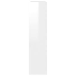 Berkfield Home Shoe Cabinet with Mirror 2-Layer High Gloss White 63x17x67 cm - Size: 63 x 17 x 67 cm - thumbnail 6