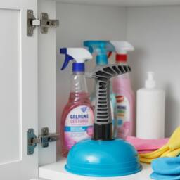 DECORE4U LTD ProKleen Short Handle Ultimate Plunger Heavy Duty Toilet Cleaner in Blue - thumbnail 1