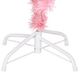 Berkfield Home Artificial Christmas Tree with Stand Pink 150 cm PVC - thumbnail 5