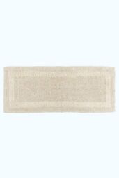 Homescapes Luxury Bath Mat Runner Reversible 1600GSM 100% Cotton, 40 x 100cm Long in Cream - Size: 40 x 100 cm