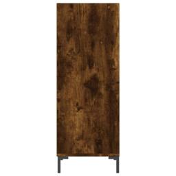 Berkfield Home Sideboard Smoked Oak 34.5x32.5x90 cm Engineered Wood in Brown - thumbnail 5