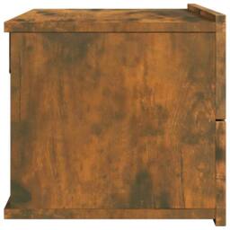 Berkfield Home Bedside Cabinets 2 pcs Smoked Oak 40x30x30 cm Engineered Wood in Brown - Size: 40 x 30 x 30 cm - thumbnail 7