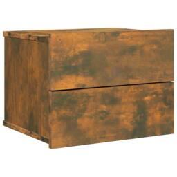 Berkfield Home Bedside Cabinets 2 pcs Smoked Oak 40x30x30 cm Engineered Wood in Brown - Size: 40 x 30 x 30 cm - thumbnail 5