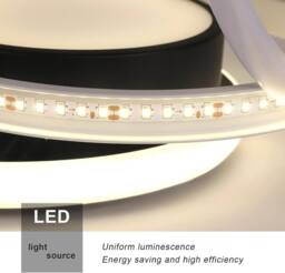 COMELY LED Ceiling Lights, Modern LED Ceiling Lights 32W, Neutral light 4500K in Black - thumbnail 6
