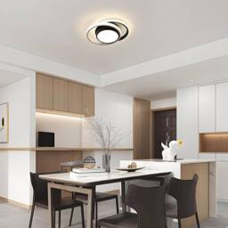 COMELY LED Ceiling Lights, Modern LED Ceiling Lights 32W, Neutral light 4500K in Black - thumbnail 3