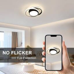 COMELY LED Ceiling Lights, Modern LED Ceiling Lights 32W, Neutral light 4500K in Black - thumbnail 9