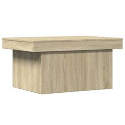 Berkfield Home Decorative Coffee Table Sonoma Oak 100x55x40 cm Engineered Wood in Light Brown - Size: 100 x 55 x 40 cm - thumbnail 3