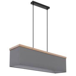 Netlighting Ossi Bar Pendant Ceiling Light Matt Black 4x E27 - thumbnail 2