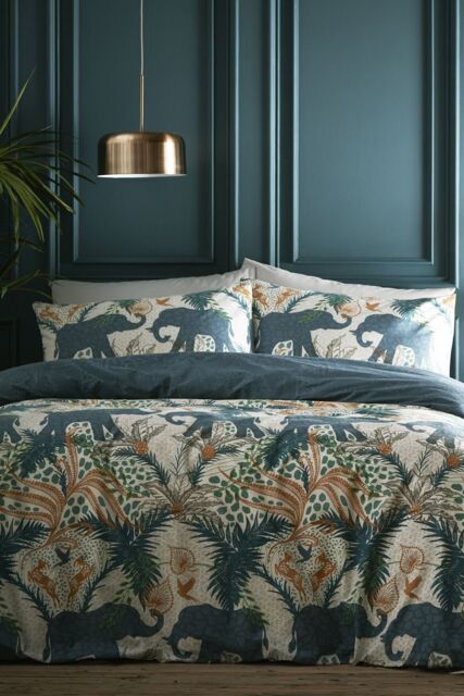 Portfolio Home Savannah Duvet Cover Set in Teal - Size: Double