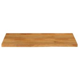 Berkfield Home Table Top Live Edge 120x60x3.8 cm Solid Wood Mango in Brown - thumbnail 3