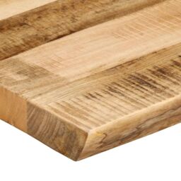 Berkfield Home Table Top Live Edge 140x40x2.5 cm Solid Wood Rough Mango in Brown - thumbnail 6