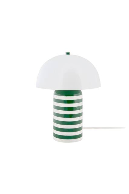 PRESENT TIME Leitmotiv Iron Table Lamp Rayado Retro - Retro Green/White in Green - image 1
