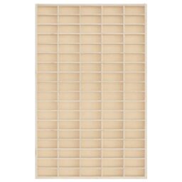 Berkfield Home Wall Display Cabinet with 90 Compartments 50.5x4.5x79 cm in Brown - thumbnail 4