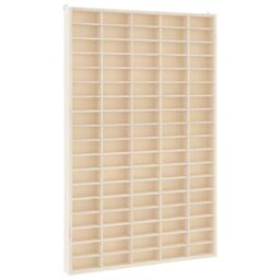 Berkfield Home Wall Display Cabinet with 90 Compartments 50.5x4.5x79 cm in Brown - thumbnail 2