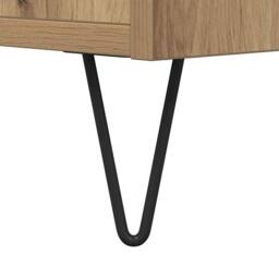 Berkfield Home TV Cabinet Artisan Oak 150x30x44.5 cm Engineered Wood in Brown - thumbnail 8