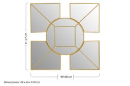Orsina Yaxa Yaxi Mirror Faux Gold Foil - thumbnail 5