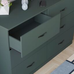 Home Discount Vida Designs Riano 6 Drawer Chest of Drawers Storage in Green - thumbnail 7