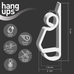 Hangups Hang Ups Clear Gutter & Shingle Hooks 50/Pack - thumbnail 2
