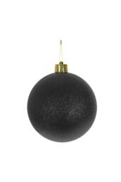 KDMD Black Glitter Shatterproof Bauble 25cm - thumbnail 2
